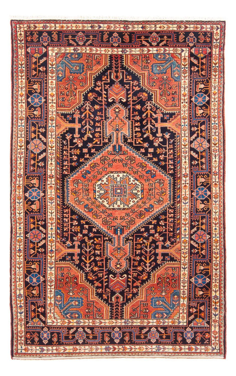 Tapis persan - Nomadic - 224 x 132 cm - rouge clair
