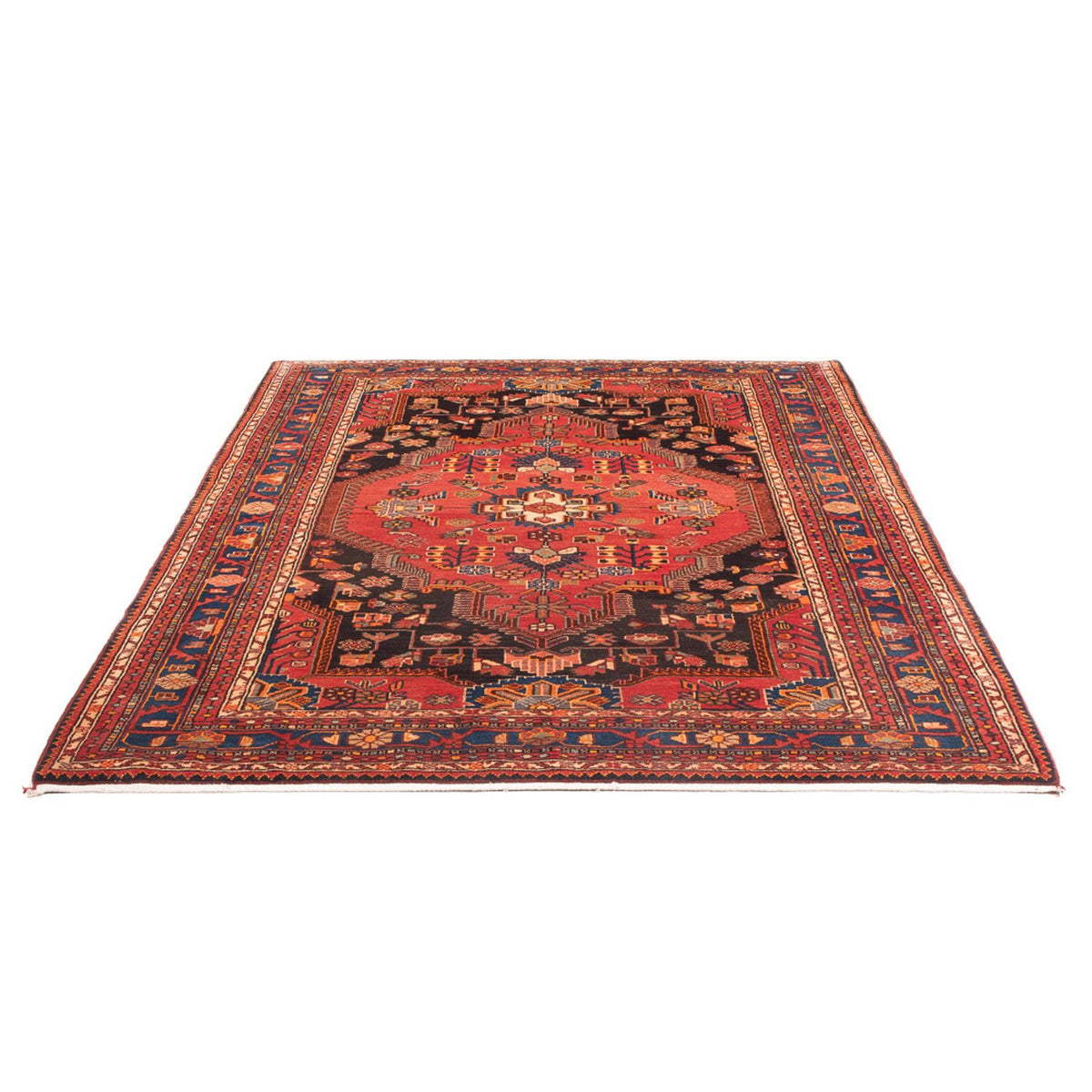 Tapis persan - Nomadic - 221 x 154 cm - rouge clair