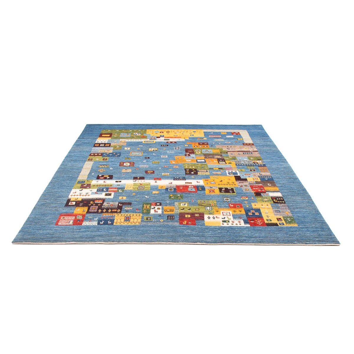 Tapis Gabbeh - Loribaft Persan - 237 x 180 cm - multicolore