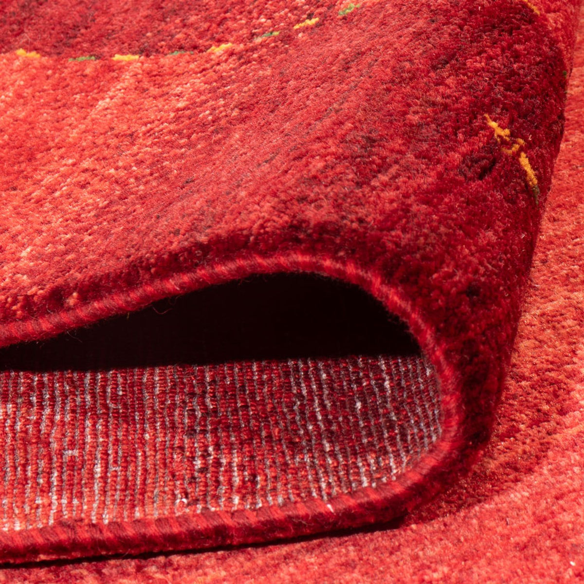 Tapis Gabbeh - Loribaft Persan - 240 x 183 cm - rouge