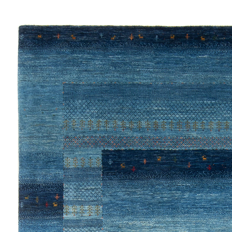 Tapis Gabbeh - Loribaft Persan - 300 x 214 cm - bleu de mer