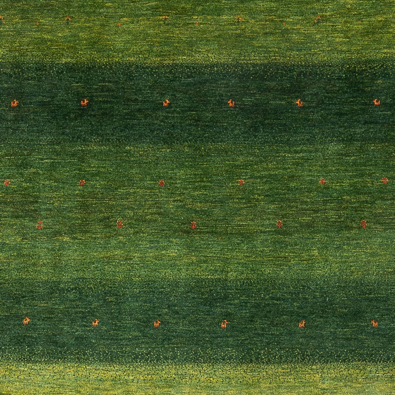 Tapis Gabbeh - Loribaft Persan - 306 x 212 cm - vert