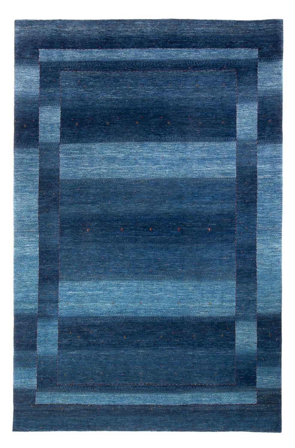 Tapis Gabbeh - Loribaft Persan - 331 x 222 cm - bleu de mer