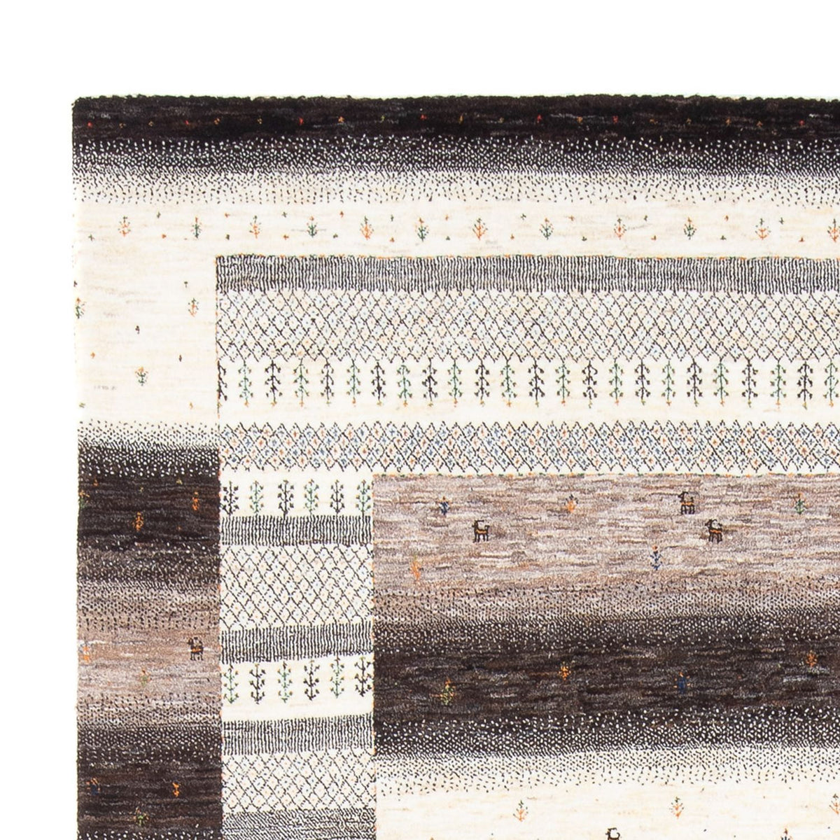 Tapis Gabbeh - Loribaft Persan - 307 x 216 cm - multicolore