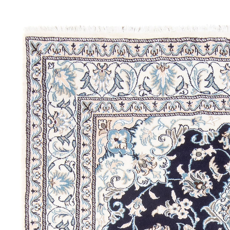 Tapis persan - Nain - Royal - 198 x 147 cm - bleu foncé