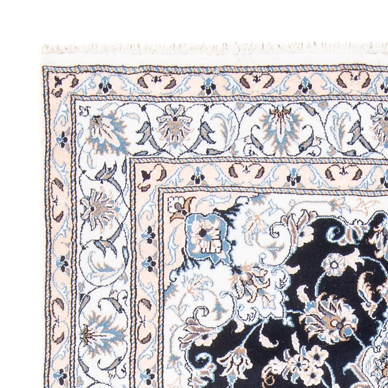 Tapis persan - Nain - Royal - 202 x 145 cm - bleu foncé