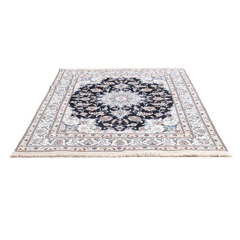 Tapis persan - Nain - Royal - 202 x 145 cm - bleu foncé