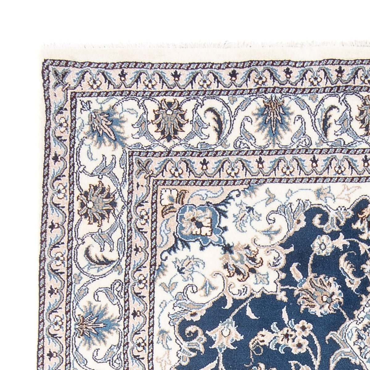 Tapis persan - Nain - Royal - 197 x 147 cm - bleu