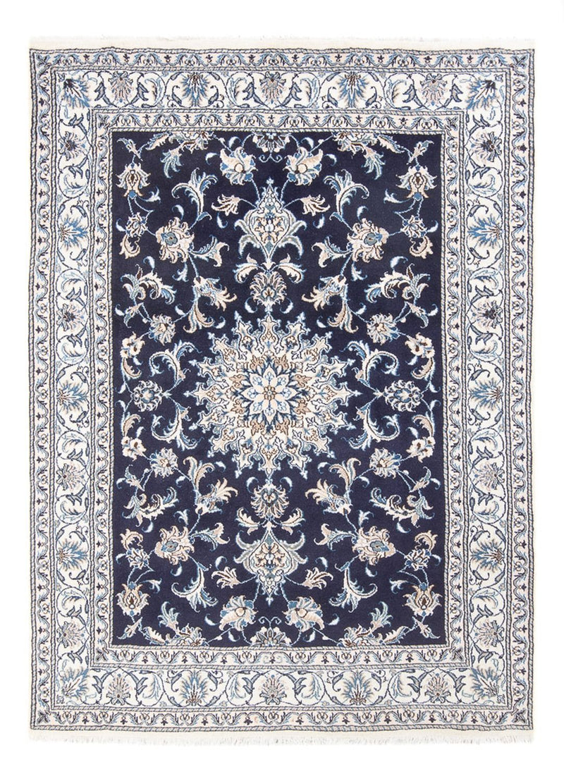 Tapis persan - Nain - Royal - 213 x 149 cm - bleu foncé