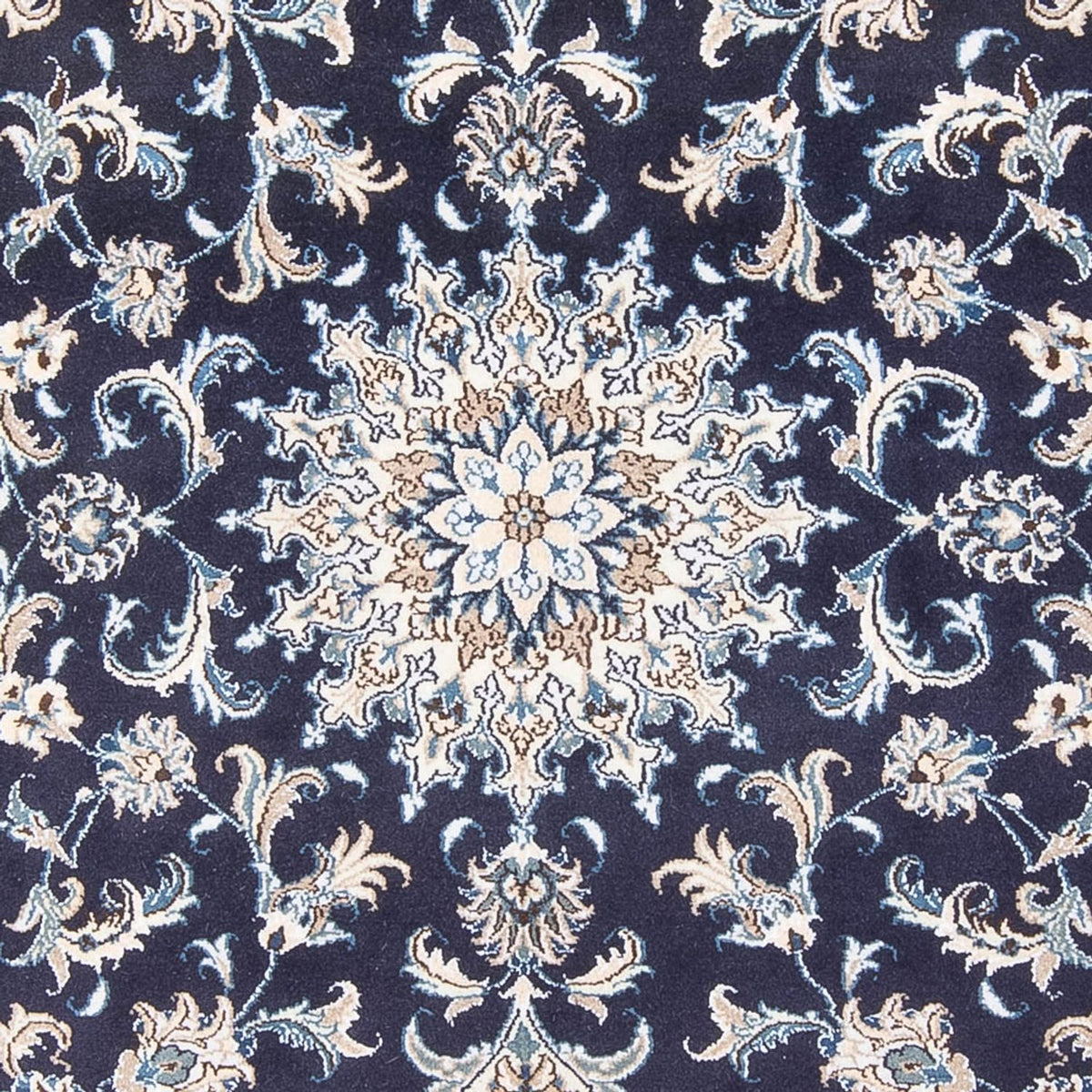 Tapis persan - Nain - Royal - 213 x 149 cm - bleu foncé