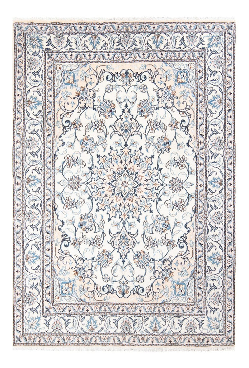 Tapis persan - Nain - Royal - 210 x 146 cm - crème