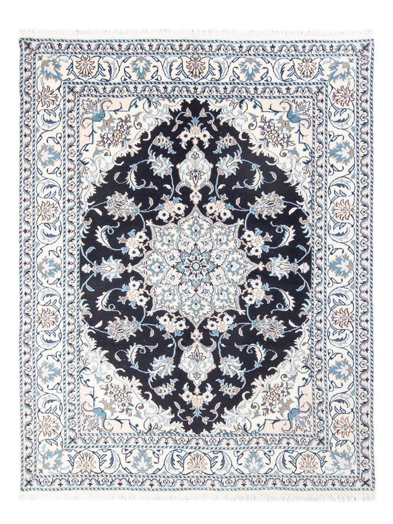 Tapis persan - Nain - Royal - 192 x 148 cm - bleu foncé