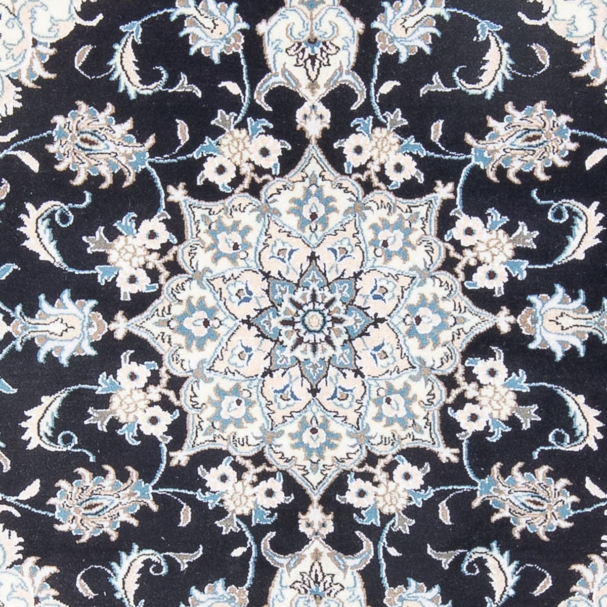 Tapis persan - Nain - Royal - 192 x 148 cm - bleu foncé