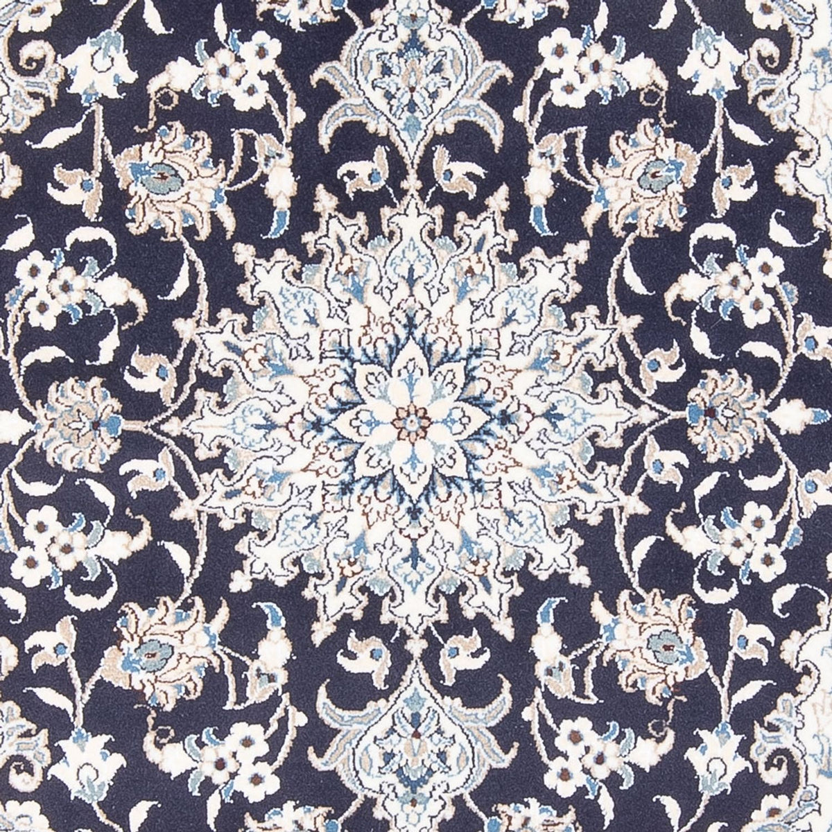 Tapis persan - Nain - Royal - 200 x 155 cm - bleu foncé