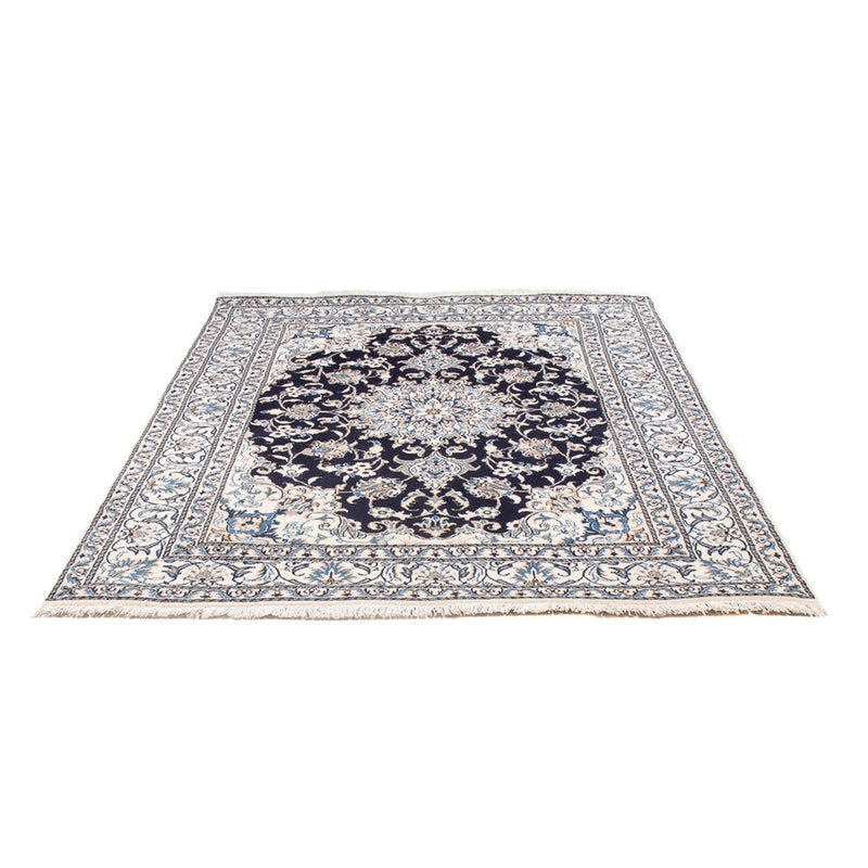 Tapis persan - Nain - Royal - 200 x 155 cm - bleu foncé