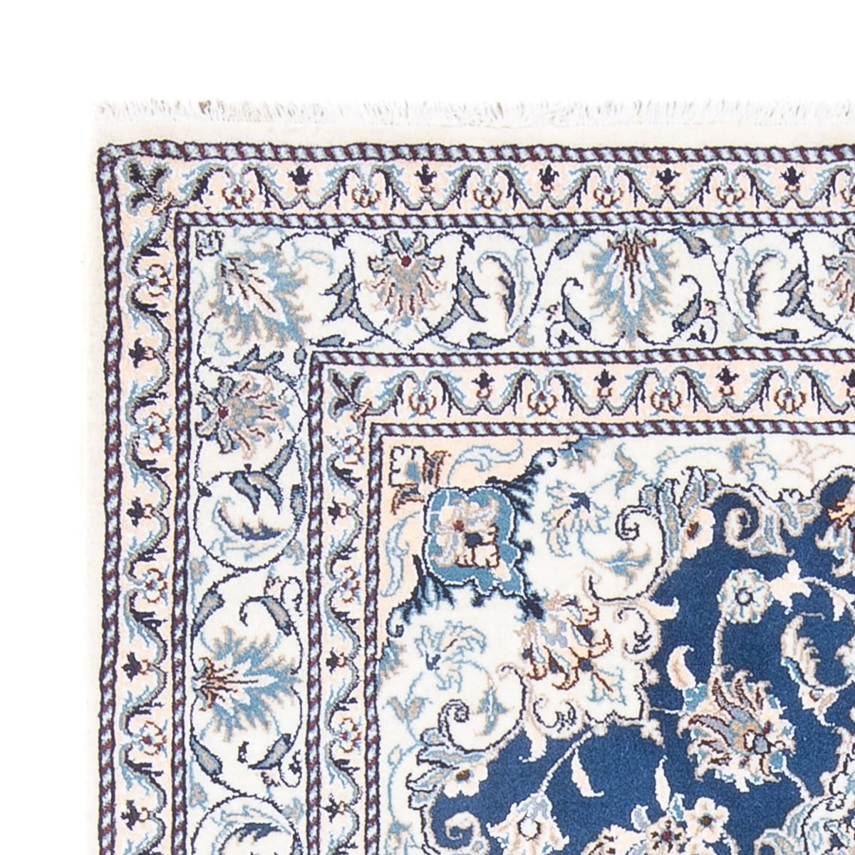 Tapis persan - Nain - Royal - 203 x 146 cm - bleu