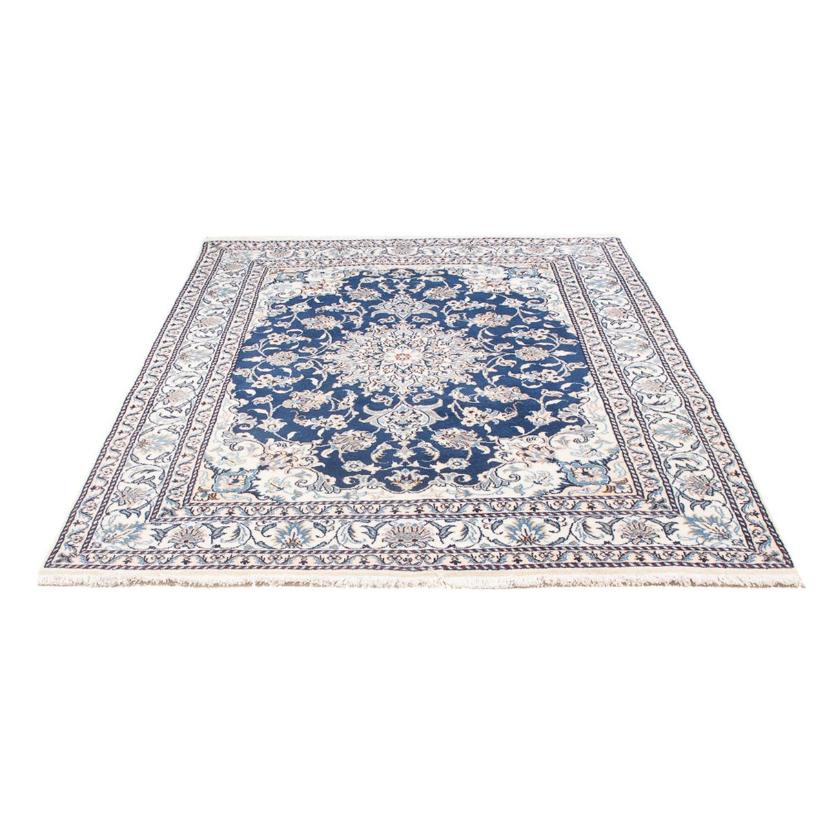Tapis persan - Nain - Royal - 203 x 146 cm - bleu