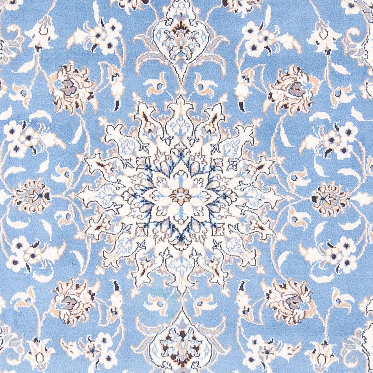 Tapis persan - Nain - Royal - 202 x 150 cm - bleu clair