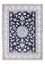 Tapis persan - Nain - Royal - 209 x 146 cm - bleu foncé