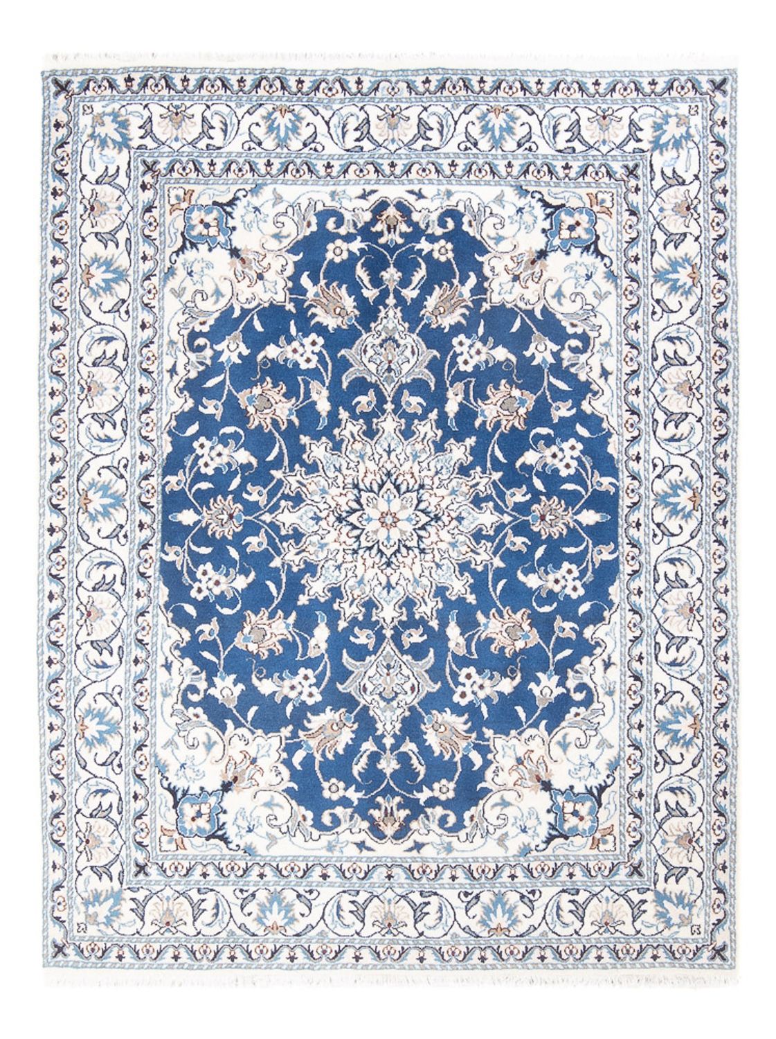 Tapis persan - Nain - Royal - 203 x 146 cm - bleu