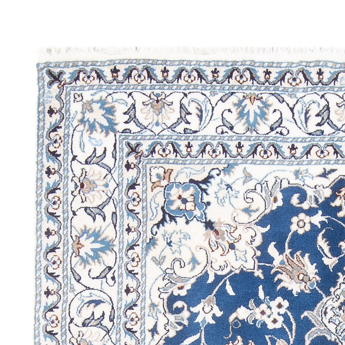 Tapis persan - Nain - Royal - 203 x 146 cm - bleu