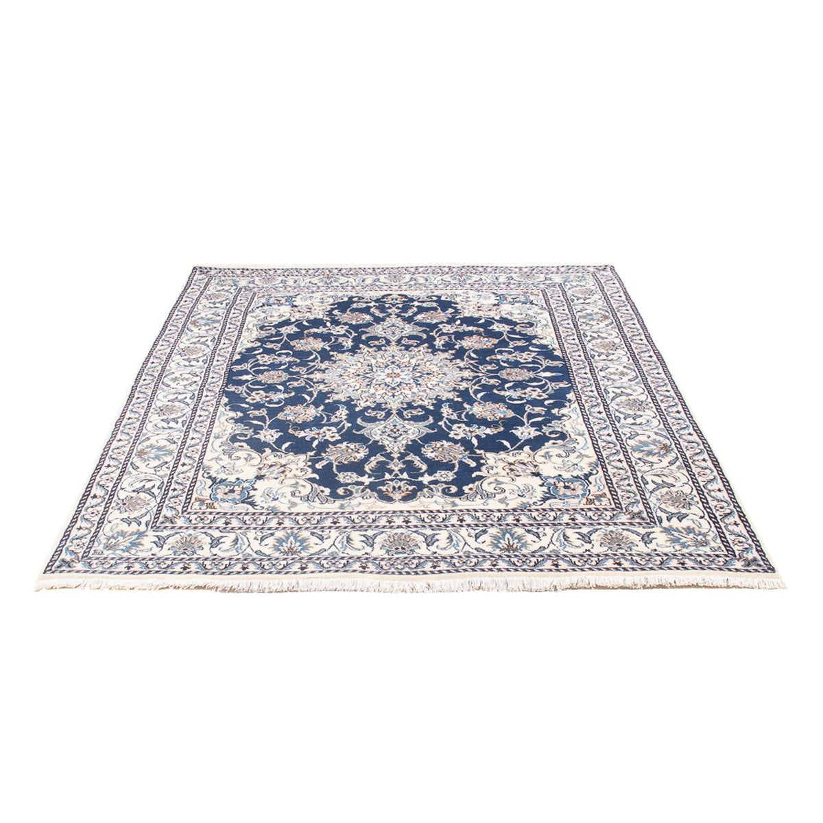 Tapis persan - Nain - Royal - 203 x 146 cm - bleu