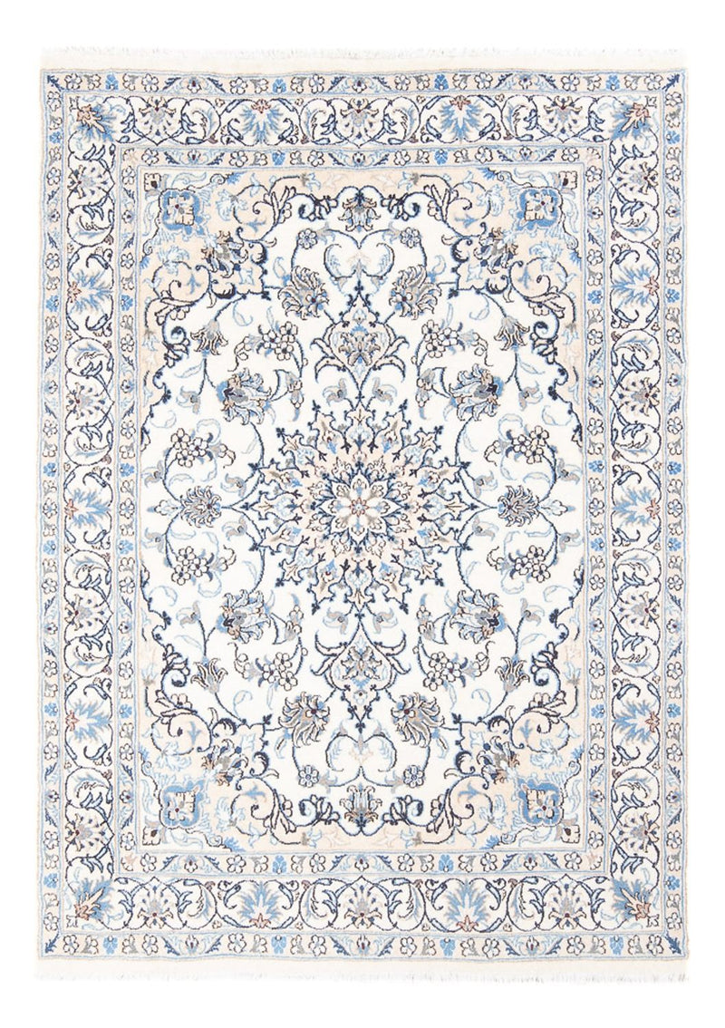 Tapis persan - Nain - Royal - 200 x 143 cm - crème
