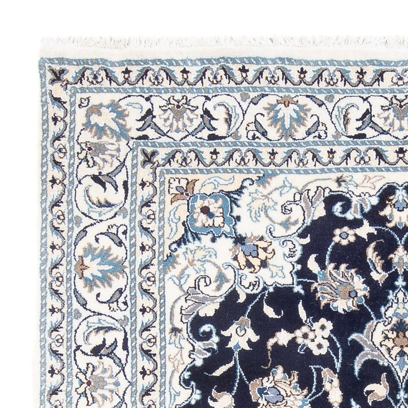 Tapis persan - Nain - Royal - 202 x 156 cm - bleu foncé