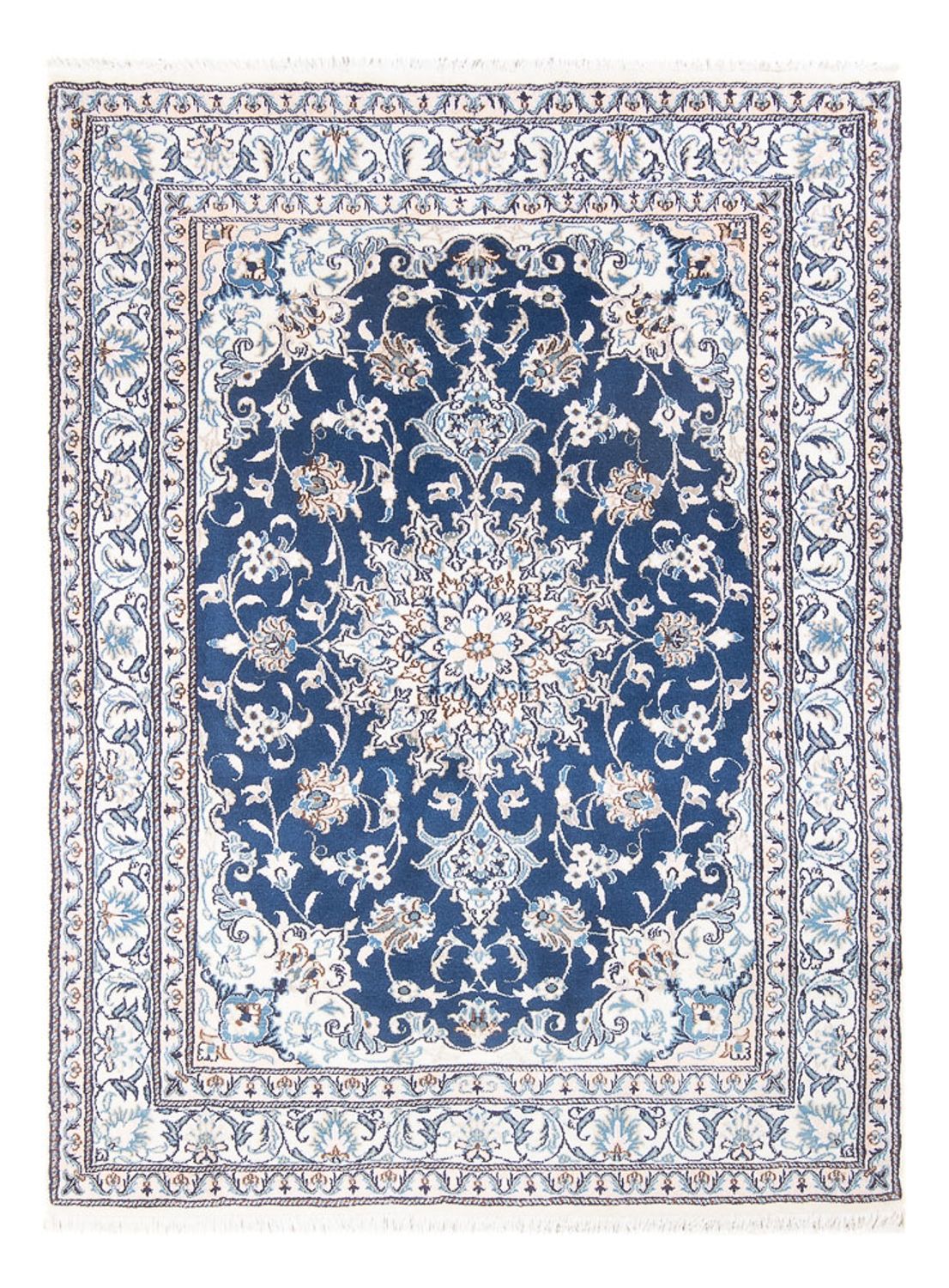 Tapis persan - Nain - Royal - 202 x 149 cm - bleu