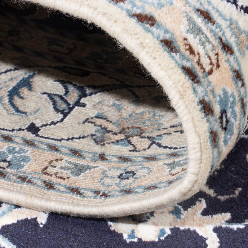 Tapis persan - Nain - Royal - 209 x 149 cm - bleu foncé