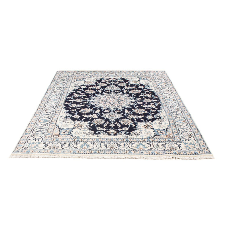 Tapis persan - Nain - Royal - 209 x 149 cm - bleu foncé