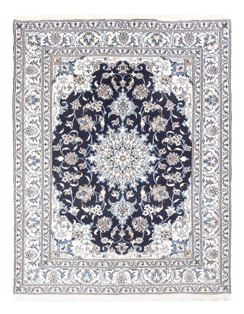 Tapis persan - Nain - Royal - 197 x 151 cm - bleu foncé