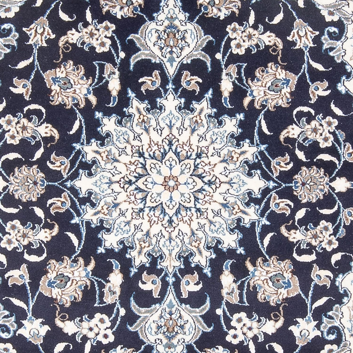 Tapis persan - Nain - Royal - 197 x 151 cm - bleu foncé