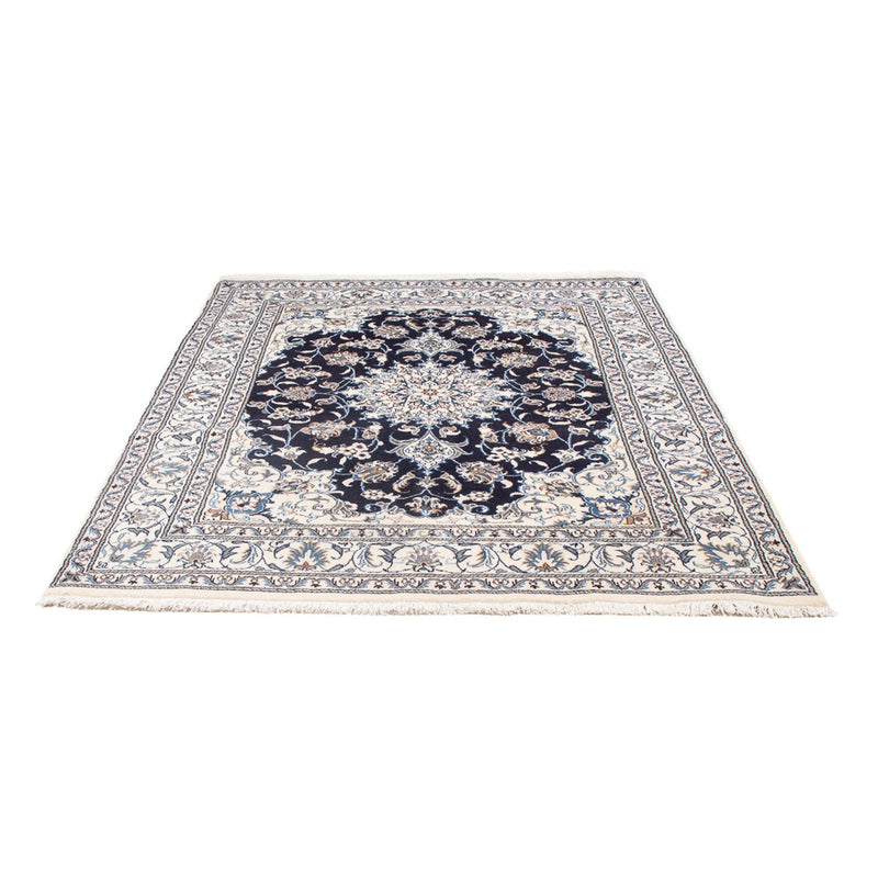 Tapis persan - Nain - Royal - 197 x 151 cm - bleu foncé