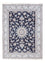 Tapis persan - Nain - Royal - 200 x 146 cm - bleu foncé