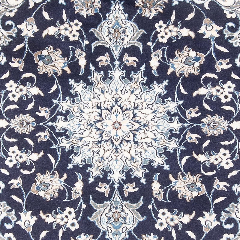 Tapis persan - Nain - Royal - 200 x 147 cm - bleu foncé