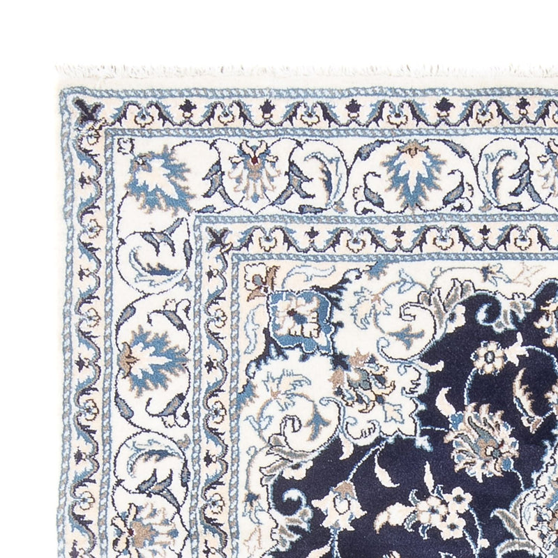 Tapis persan - Nain - Royal - 200 x 147 cm - bleu foncé