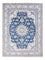 Tapis persan - Nain - Royal - 205 x 149 cm - bleu foncé