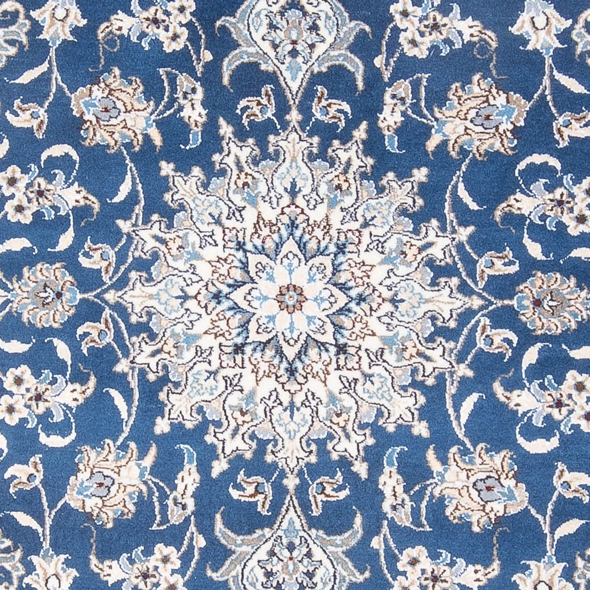 Tapis persan - Nain - Royal - 205 x 149 cm - bleu foncé