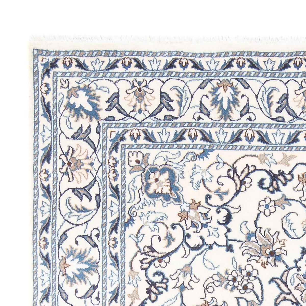 Tapis persan - Nain - Royal - 202 x 149 cm - crème