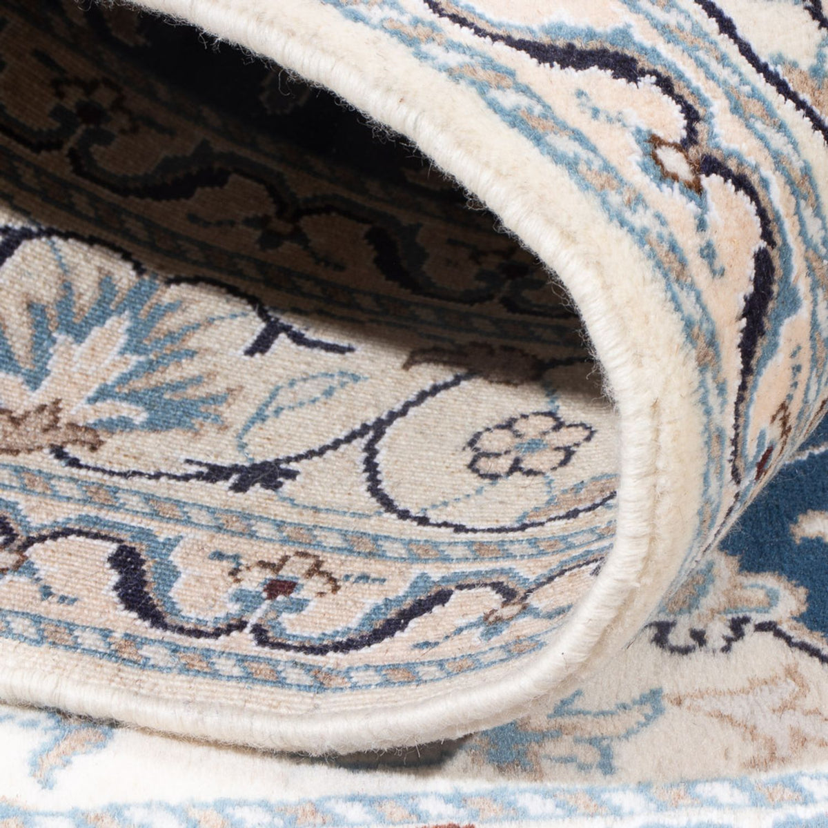 Tapis persan - Nain - Royal - 196 x 147 cm - bleu