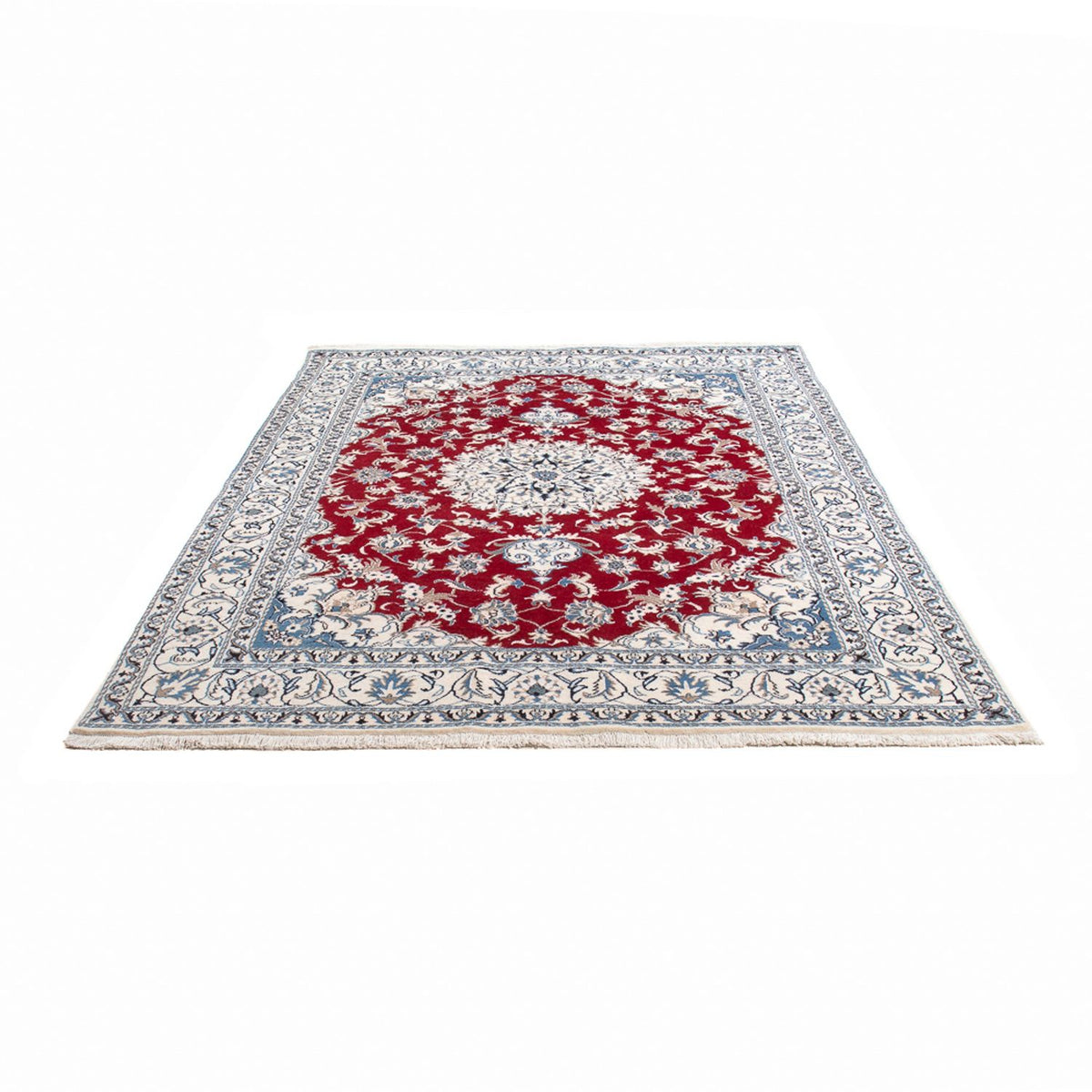Tapis persan - Nain - 231 x 163 cm - rouge