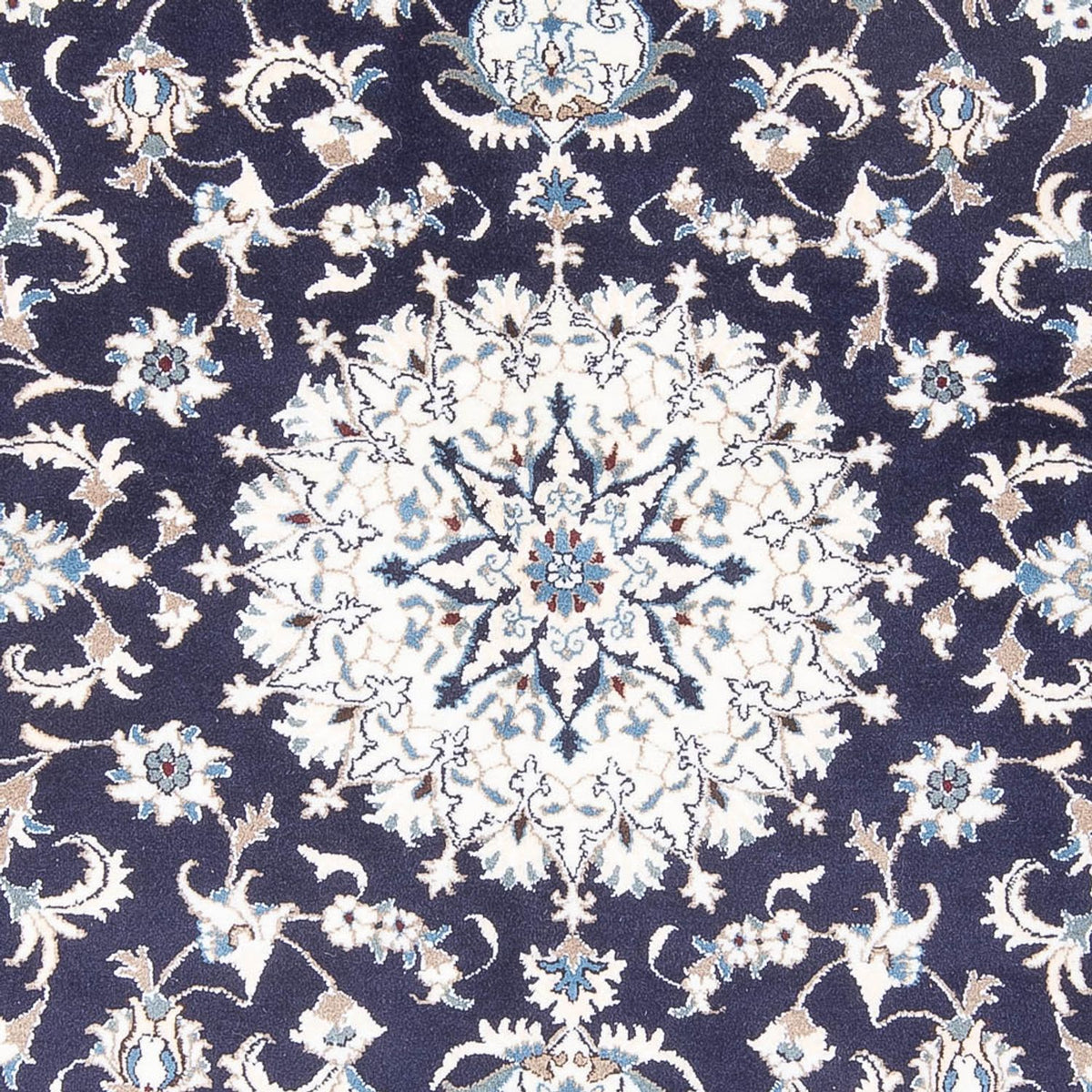 Tapis persan - Nain - 235 x 167 cm - bleu foncé