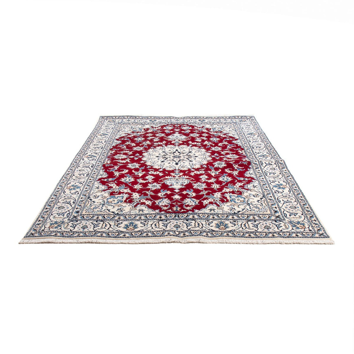 Tapis persan - Nain - 233 x 165 cm - rouge