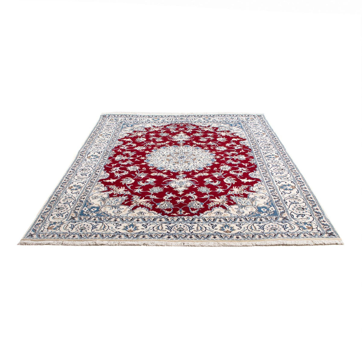Tapis persan - Nain - 234 x 165 cm - rouge