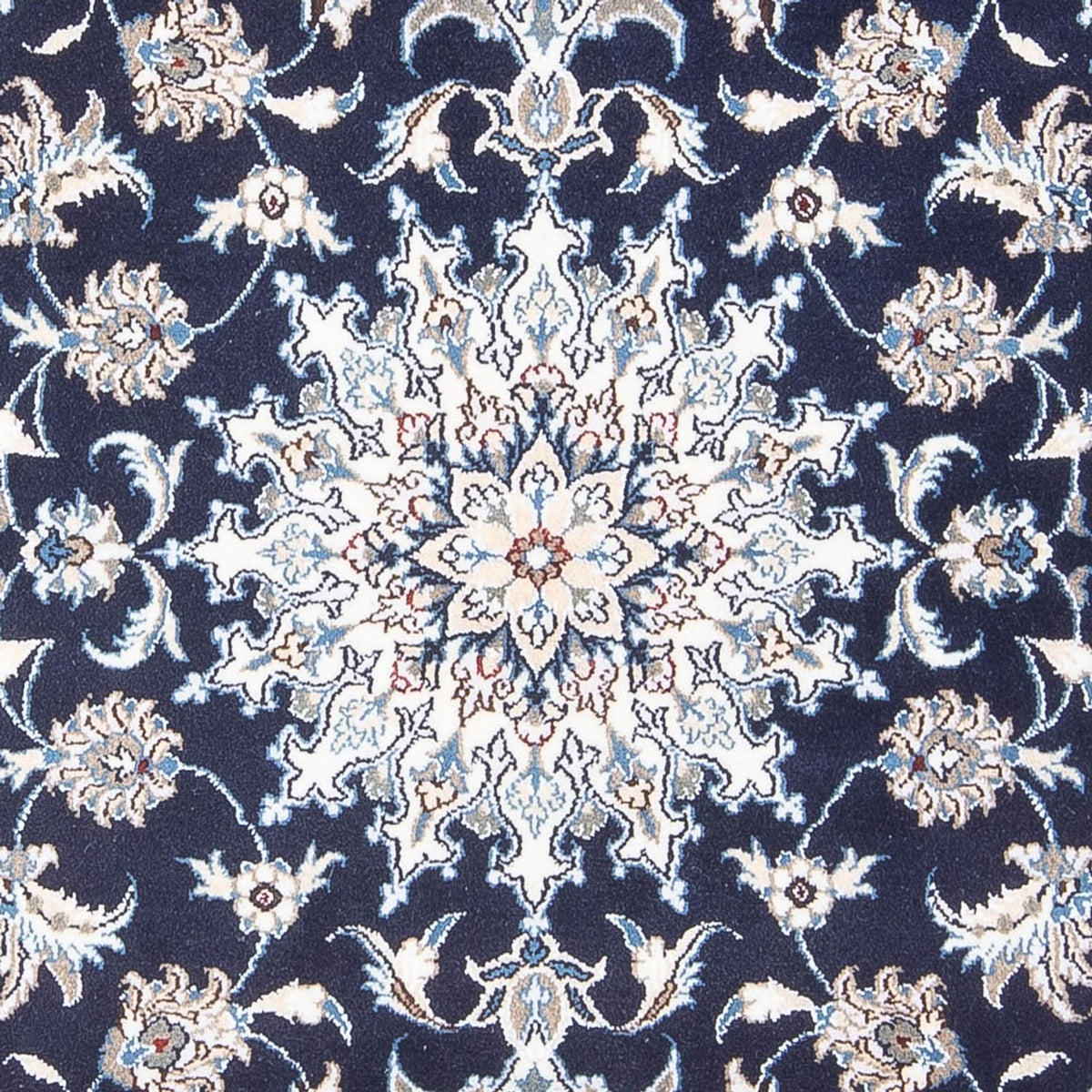 Tapis persan - Nain - 200 x 120 cm - bleu foncé