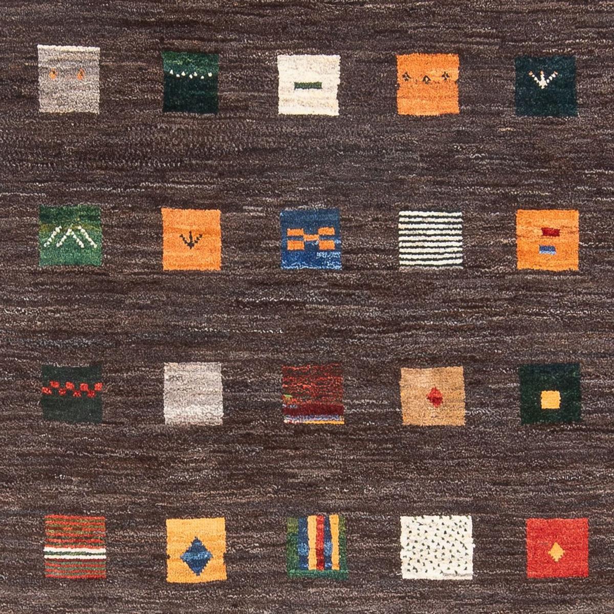 Tapis Gabbeh - Persan - 252 x 175 cm - multicolore