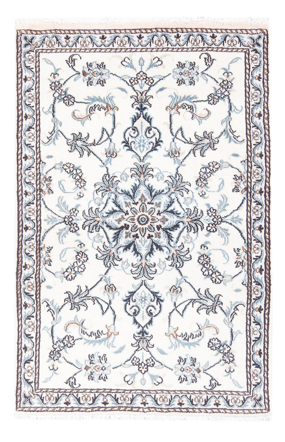 Tapis persan - Nain - 132 x 87 cm - crème