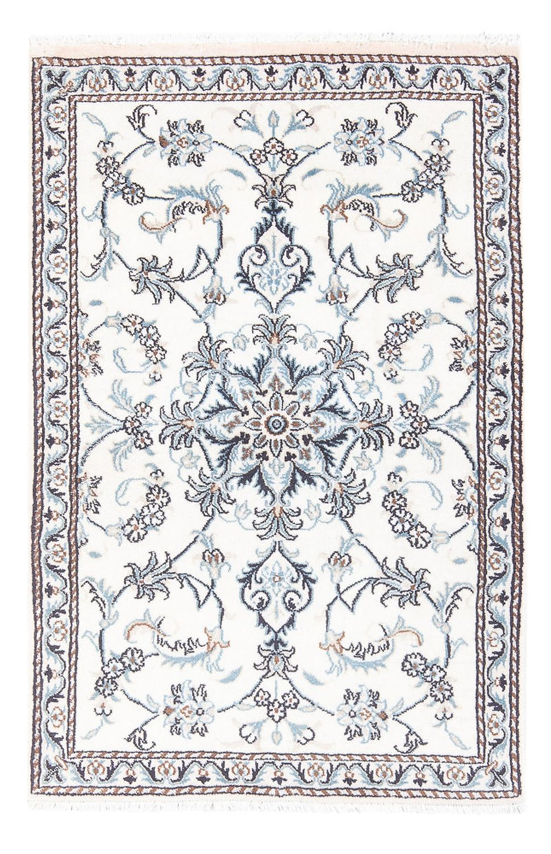 Tapis persan - Nain - 132 x 87 cm - crème