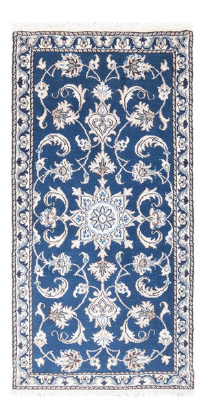 Tapis persan - Nain - 141 x 70 cm - bleu